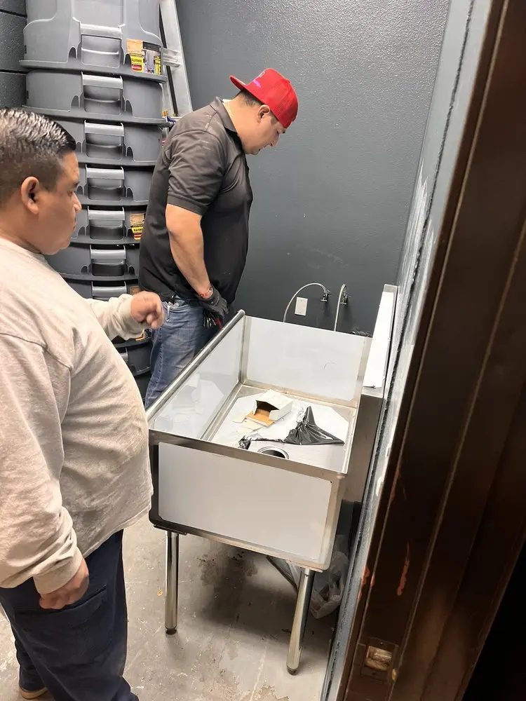 Commercial plumbing and sink installation in Wianno